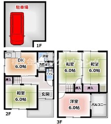 脇田町貸家の物件間取画像